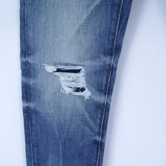 American Eagle Airflex+ Distressed Patched Skinny Jeans - Picture 3 of 6